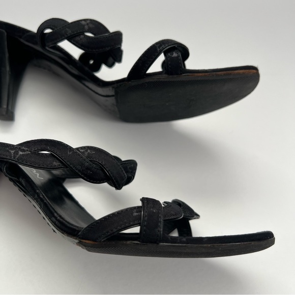 Louis Vitton LV Monogram Double Strap Heels - Picture 10 of 10